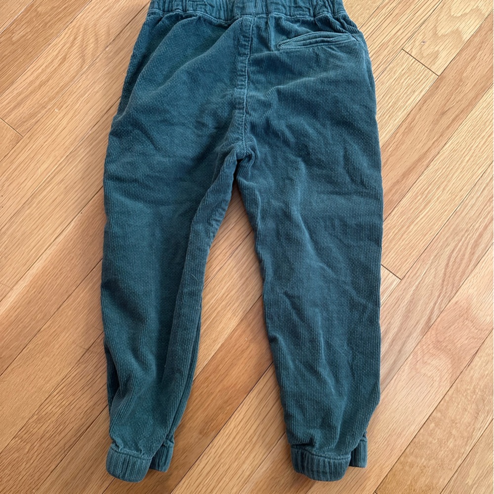 Hanna Andersson Green Sweatpants and Joggers with Tapered Leg and Elastic Cuffs